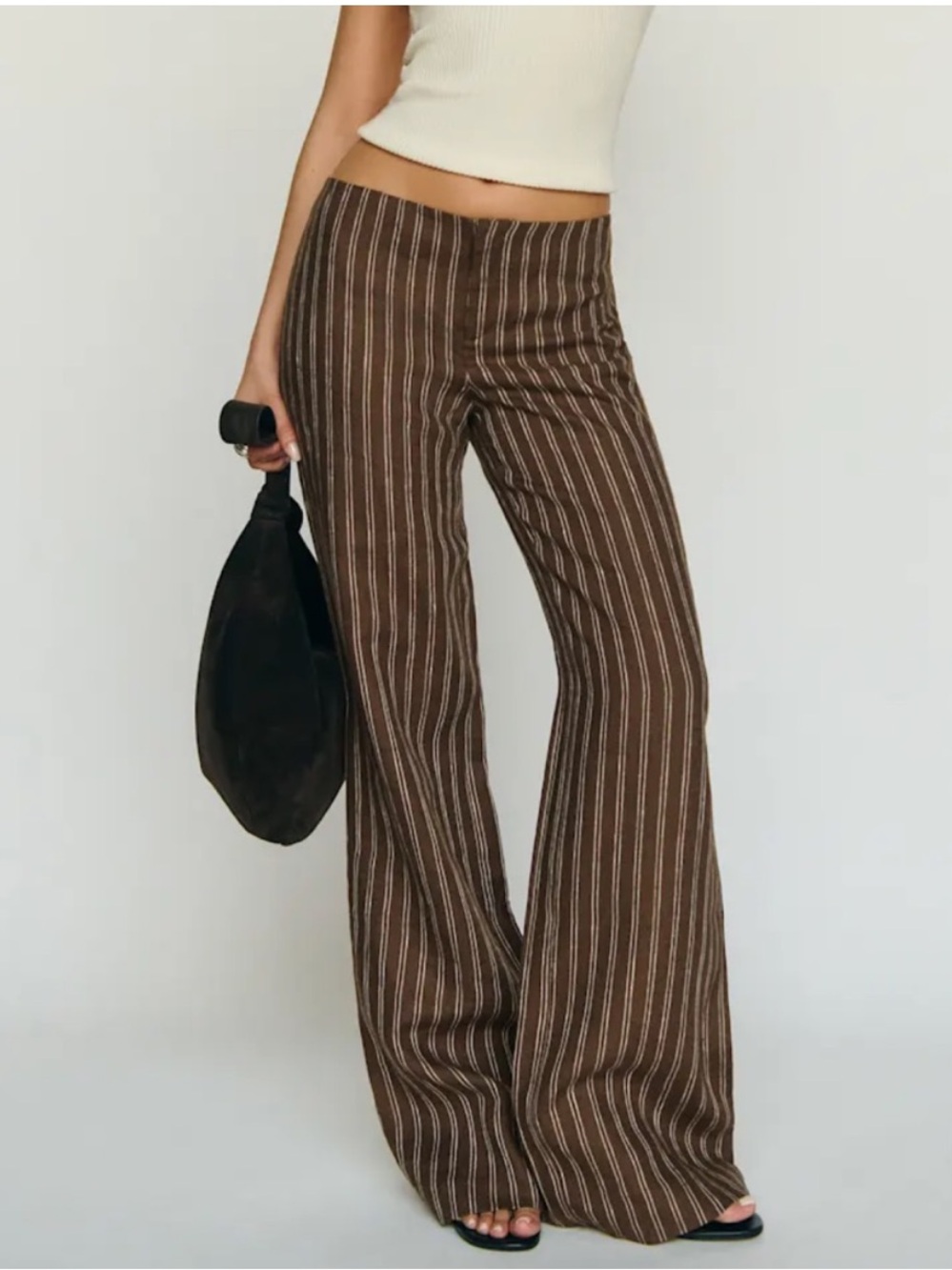 NWOT Reformation Vida Low-rise Linen Pant